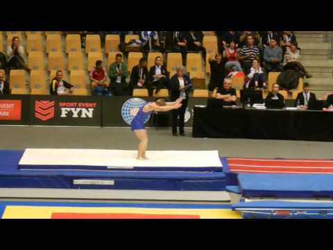 RUS Vadim Afanasev Final pass 15 16 Mens Tumbling 2015World Age Group Competition Denmark 1st place