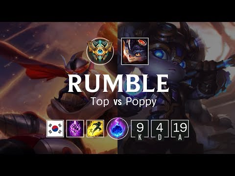 Rumble Top vs Poppy - KR Challenger Patch 8.21