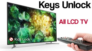 Keys Locked Problem On All TV and TV Remote Control