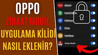 Ziraat Uygulama Kilidi Nasıl Eklenir ?