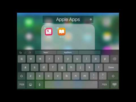 How to create folders on an iPad or iPhone