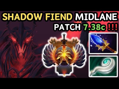 🔥 IMMORTAL SHADOW FIEND Midlane Gameplay Patch 7.38c  🔥 Shadow Fiend Perspective - Dota 2