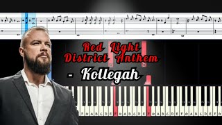 Red  Light District  Anthem - Kollegah [ Piano Tutorial ]