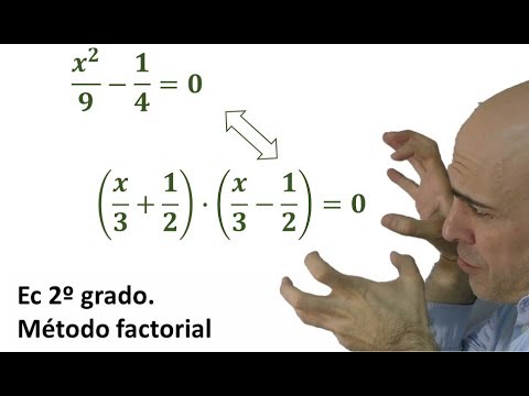 ▷ Ecuaciones de segundo grado o cuadráticas incompletas puras con fracciones. Método factorización