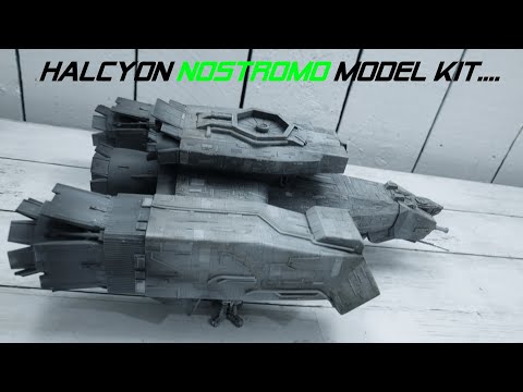 Alien Nostromo Halcyon 1/960 Scale Model Kit Close Look!