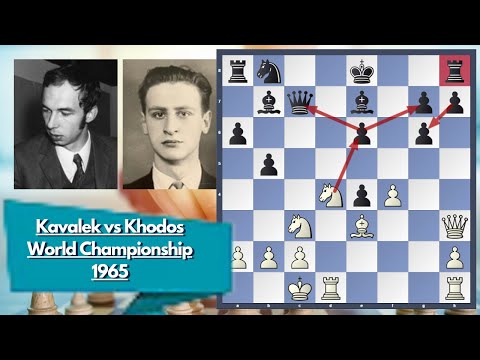 Kavalek's STUNNING ATTACK in World Championship 1965 Over Khodos
