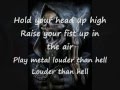 Manowar - Die for metal (lyrics)