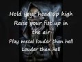Manowar - Die for metal (lyrics) 