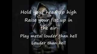 Manowar - Die for metal (lyrics)