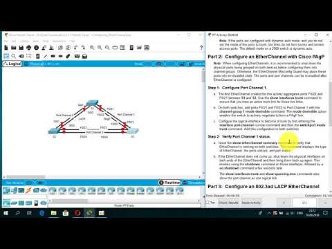 4.2.1.3 Packet Tracer - Configuring EtherChannel