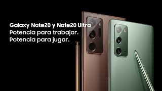 Samsung Galaxy Note20 y Note20 Ultra | Potencia para trabajar. Potencia para jugar. anuncio