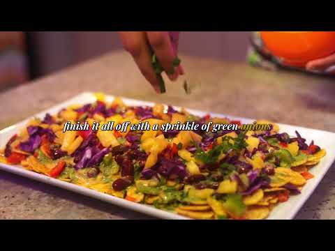 The Best Plantain Nachos Recipe | Vegan Jamaican Jerk Nachos 🌴