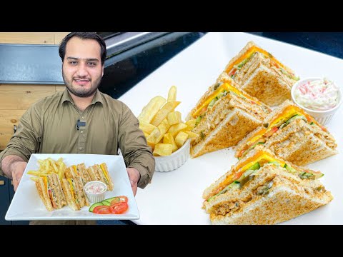 Restaurant Club Sandwich Recipe - Grilled Chicken Jalapeño Sandwich