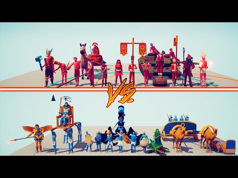 EGYPT TEAM vs LEGACY TEAM Part 2 - Totally Accurate Battle Simulator | TABS