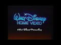 Walt Disney Home Video Logo With Japanese Announcer Walt Disney Productions Variant RARE 1986