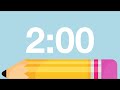2 Minute Cute Back to School Timer (Chimes Alarm at End)