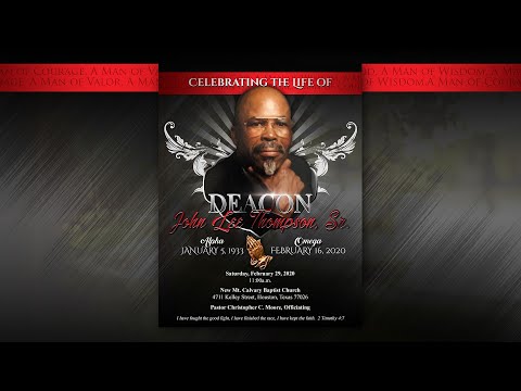 John Lee Thompson, Sr. obituary