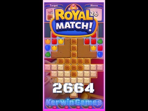 Royal Match Level 2664 - No Boosters Gameplay
