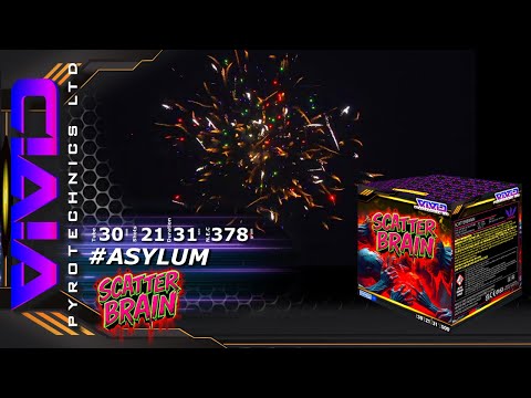 SCATTERBRAIN Barrage💥💯💀 21sh F3 #ASYLUM #fireworks #vividpyrotechnics