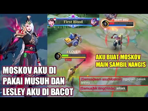 TOP GLOBAL LESLEY IS BACK !! MOSKOV BERCANDA - MOBILE LEGENDS