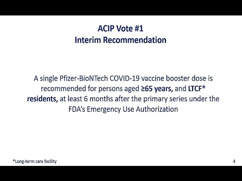 Sept 23, 2021 ACIP Meeting - Vote