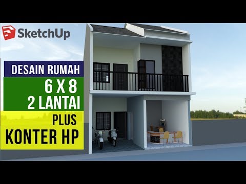 Desain Rumah Kecil Mungil 6x8 2 Kamar Tidur Novia Syaif Smotret