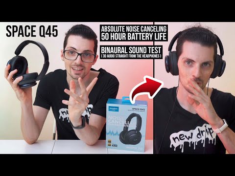 Anker soundcore Space Q45 Review (Binaural Sound Test & ANC Demo) #soundcore #SpaceQ45