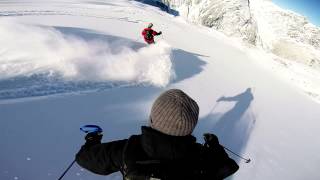 preview picture of video 'Check out this unusual GoPro angle while heli-skiing in Canada at Bella Coola Heli Sports'