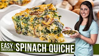 Easy Crustless Spinach Quiche