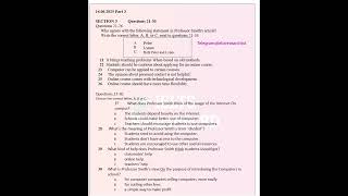IELTS Actual listening Professor Smith's article part 3(14.06.2025)