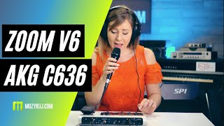 Video thumbnail for ZOOM V6 MIC AKG C636 by muzykujkropkacom