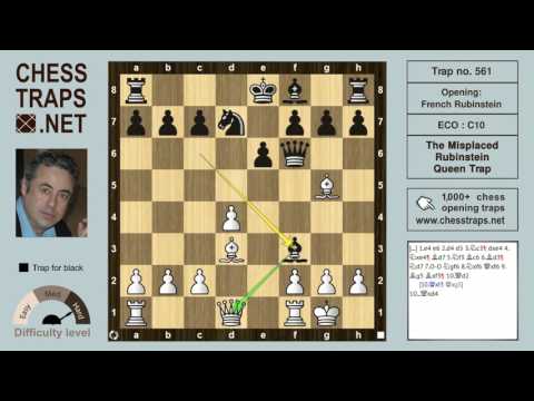 French Rubinstein - The Misplaced Rubinstein Queen Trap (trap no. 561)