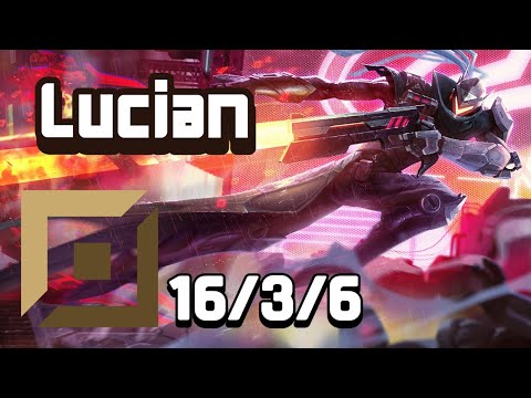 TOP Rank KR Challenger Lucian vs Gnar Patch 12.13