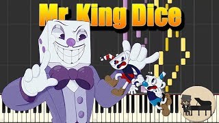 🎵 Cuphead - Mr. King Dice Theme Song - Kris Maddigan [Piano Tutorial] (Synthesia) HD Cover
