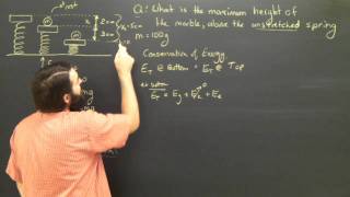 Elastic Energy Springs Part 2 Physics Tutorial