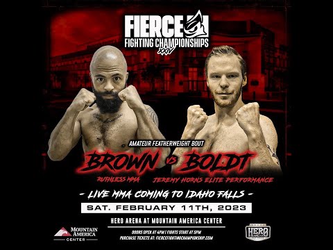 FULL FIERCE FIGHT | DYLAN BOLDT VS. KYLE BROWN | FFC 24 | IDAHO FALLS, IDAHO
