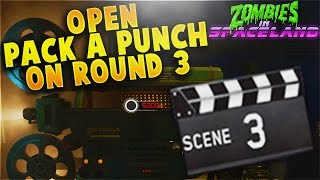 How to Open Pack-A-Punch On Round 3 Tutorial! - Zombies in Spaceland Strategy  (IW Zombies)