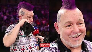 &quot;I&#39;ve never had support like this&quot; | Peter Wright gets emotional over crowd support at Ally Pally