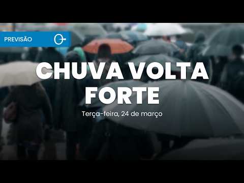 Previsão do Tempo: APÓS CICLONE, TEMPORAIS VOLTAM: Frente fria mantém Instabilidade 24/03/2026