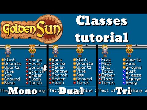 Golden Sun - Classes Analysis And Tutorial
