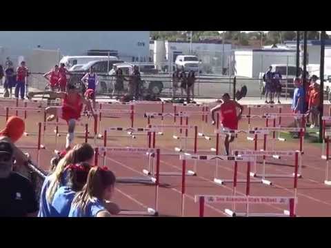 OpenB Shuttle Hurdles at Griffin Relays 3-6-15 - Los Alamitos Boys Track