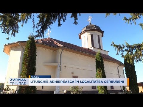 Liturghie arhierească în localitatea Cerbureni