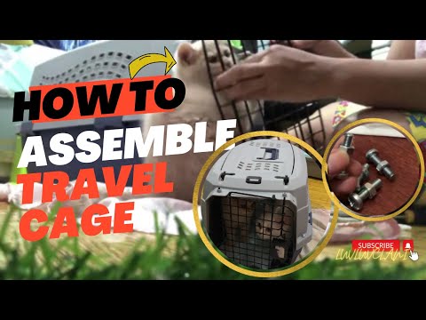MAY NAGBIGAY NG CAGE-HOW TO ASSEMBLE TRAVEL CAGE(CAT CARRIER ON AIRPLANE)