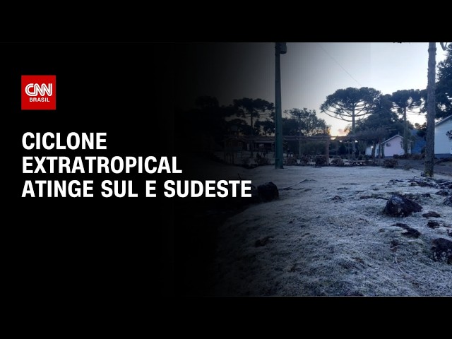 Previsão do tempo: Ciclone extratropical atinge sul e sudeste | CNN NOVO DIA