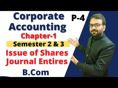 Corporate Accounting Chapter 1 Issue of Shares Concept Types of Shares