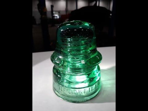 ANTIQUE GLASS INSULATOR, let's clean it up!!