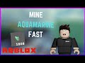 mine aquamarine fast roblox skyblox