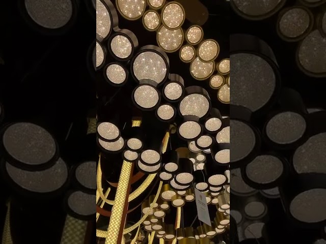 نجفة اسطوانات مبعثرة اسود 1 م مع ريموت