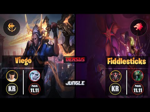 Clid VIEGO (Jungle) [Conqueror] VS FIDDLESTICKS - Grandmaster KR Patch 11.11