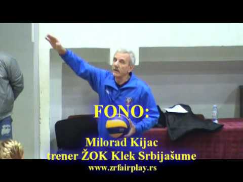 Odbojka fono najava ZOK Klek SS   ZOK Beograd